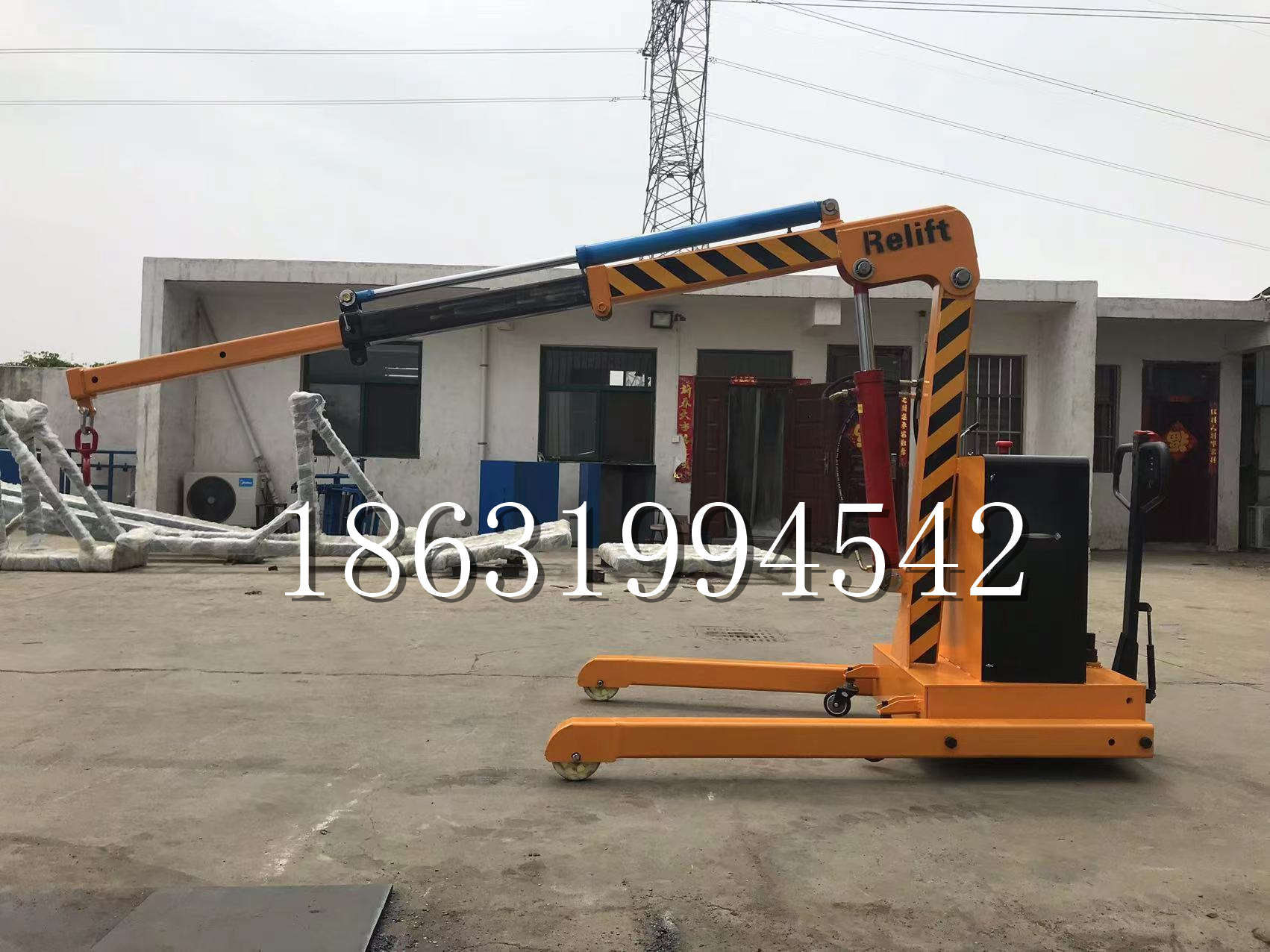 托克托县久征定做3吨三轮随车吊 农用园林绿化移树吊 平板工程用小吊机